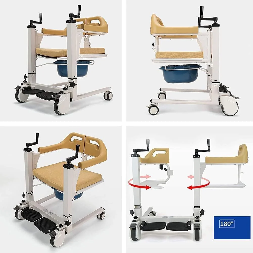 Elderly Patient Transfer Lift Handicapped Wheelchair - Image 8