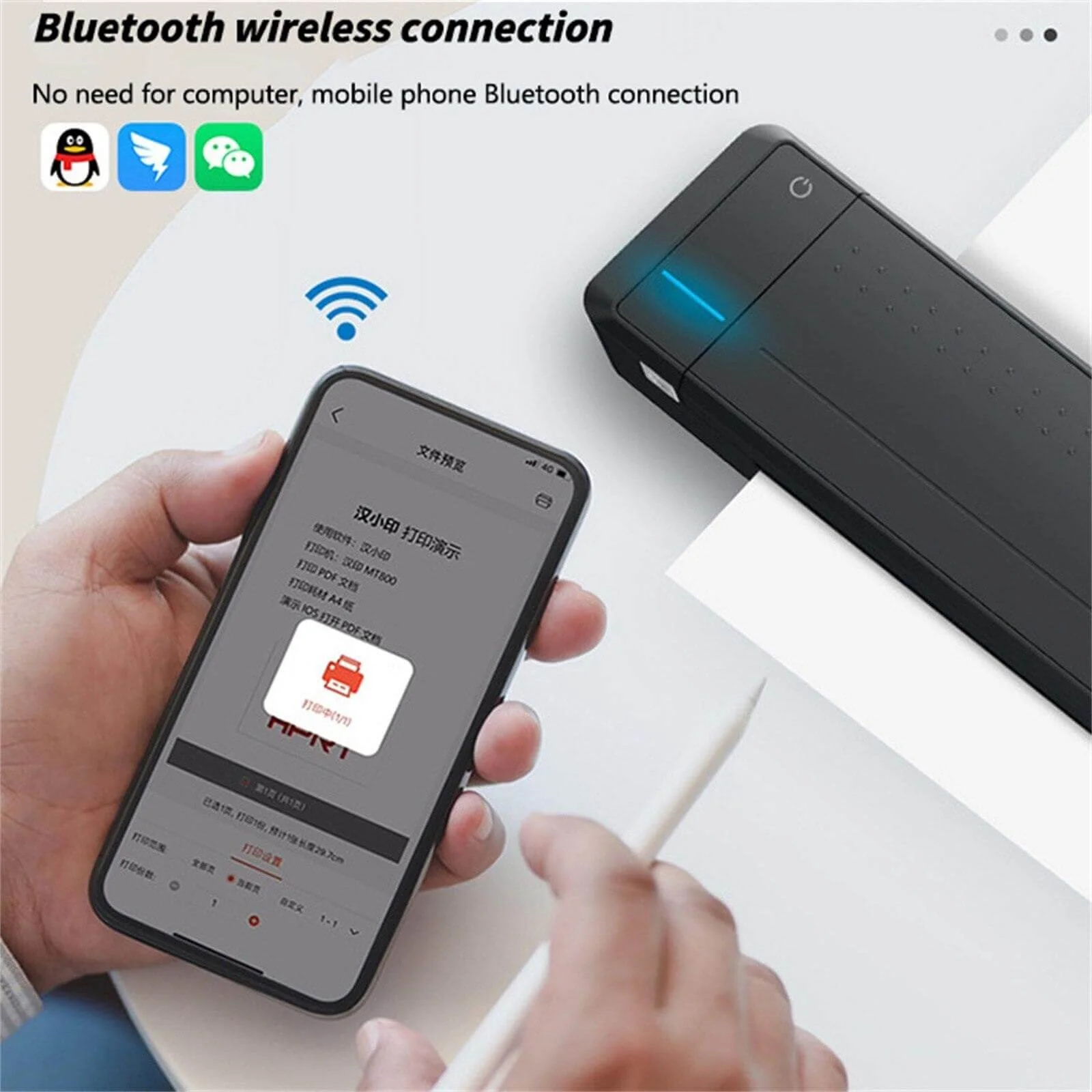 Portable Mini Bluetooth Thermal Printer with Built-in Battery - Image 5