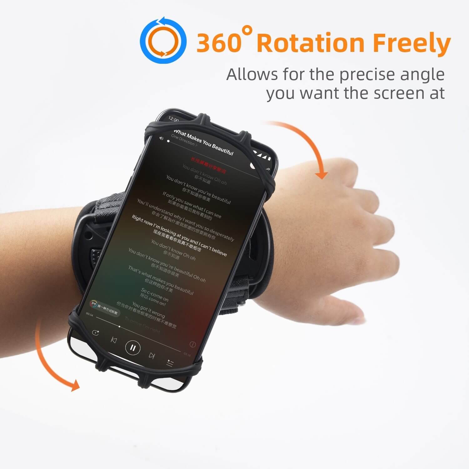Rotating Sports Phone Holder Wristband - Image 6