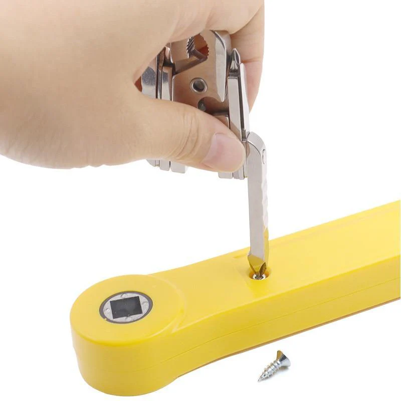 Stainless Steel Multifunctional Camping Keychain Tool - Image 5