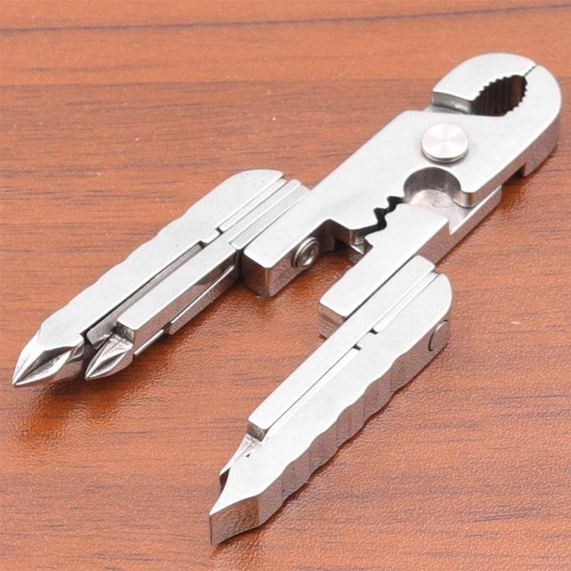 Stainless Steel Multifunctional Camping Keychain Tool - Image 7